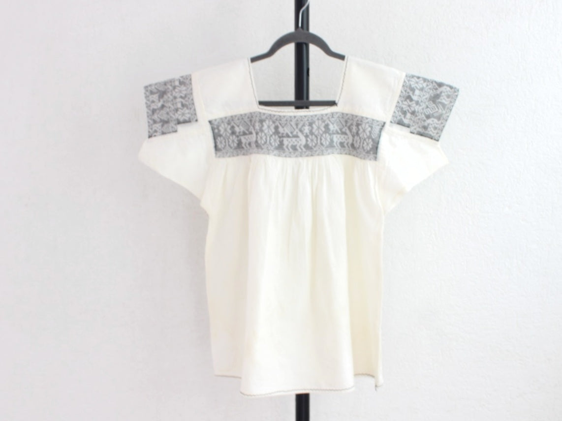 Blusa Tradicional Bordada Venados Negro M - L