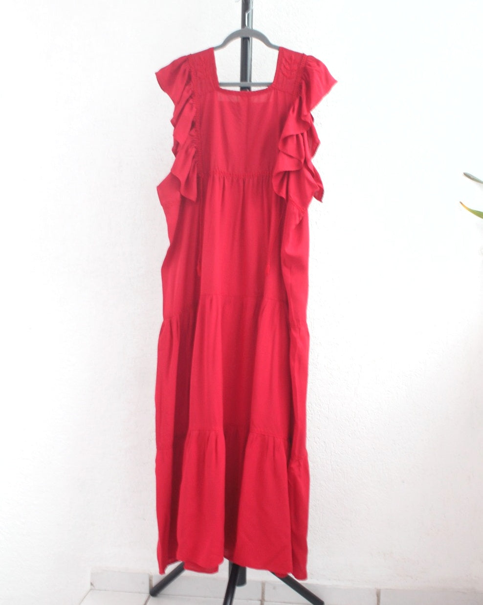 Vestido Josefina Rojo Beige Unitalla