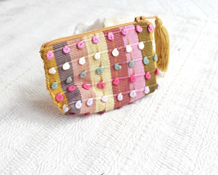 Mini Monedero Nuditos Amarillo Verde Rosa