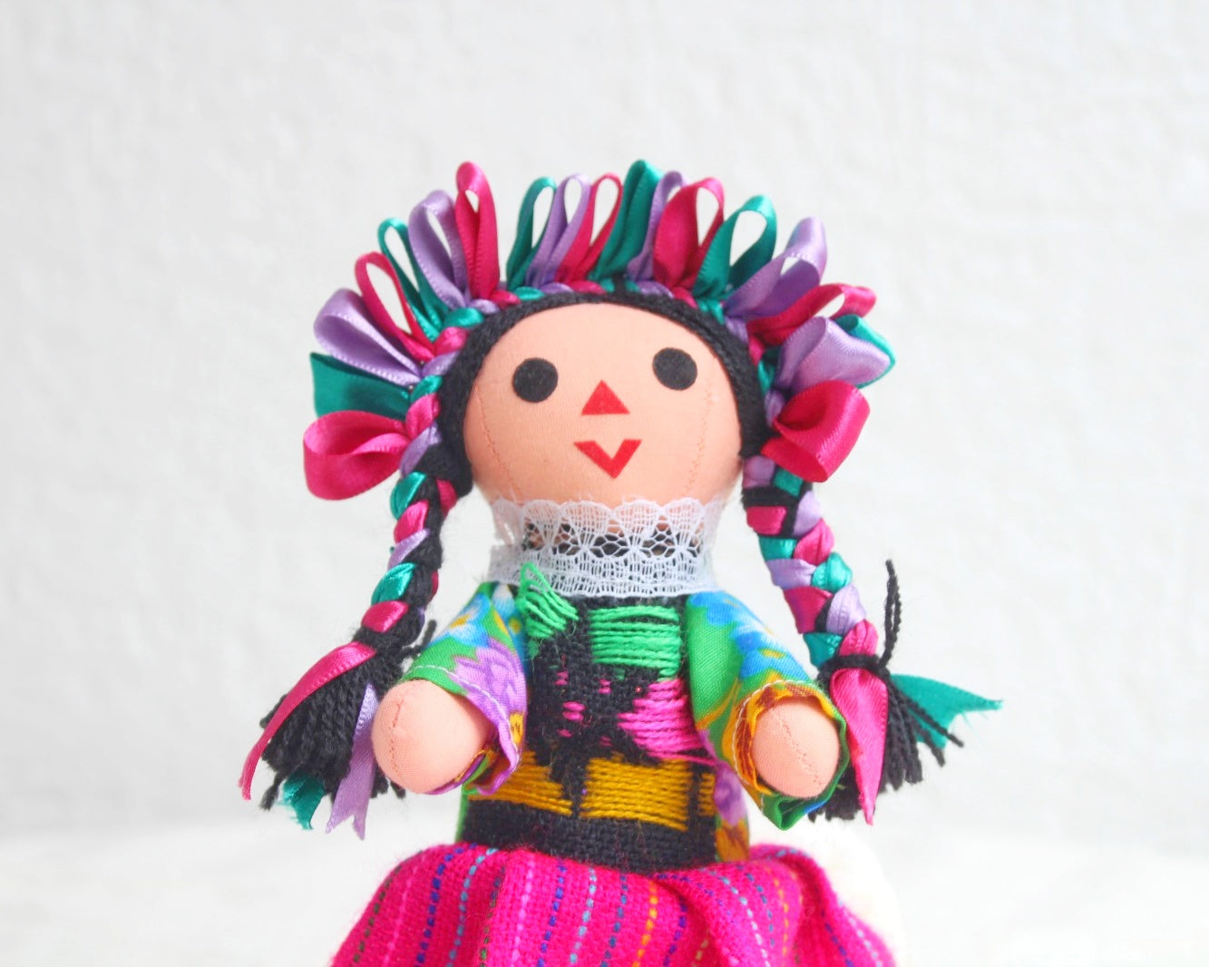 Muñeca Lelé Mediana Vino Verde Rosa