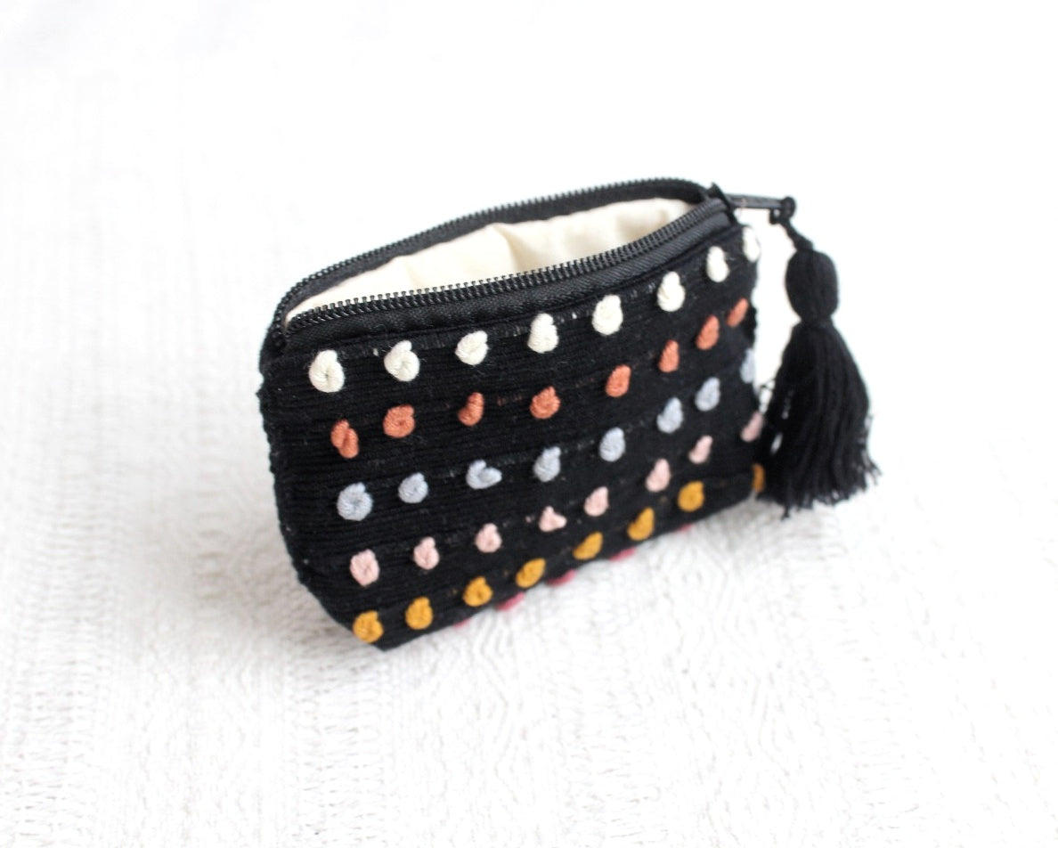 Mini Monedero Nuditos Negro Blanco