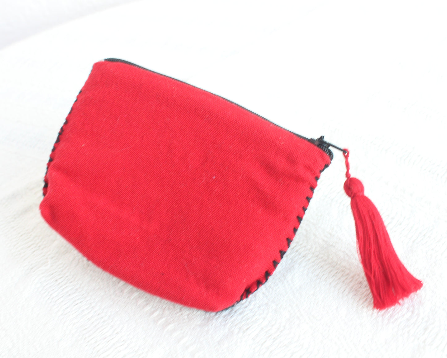 Monedero Pejel Rojo Negro