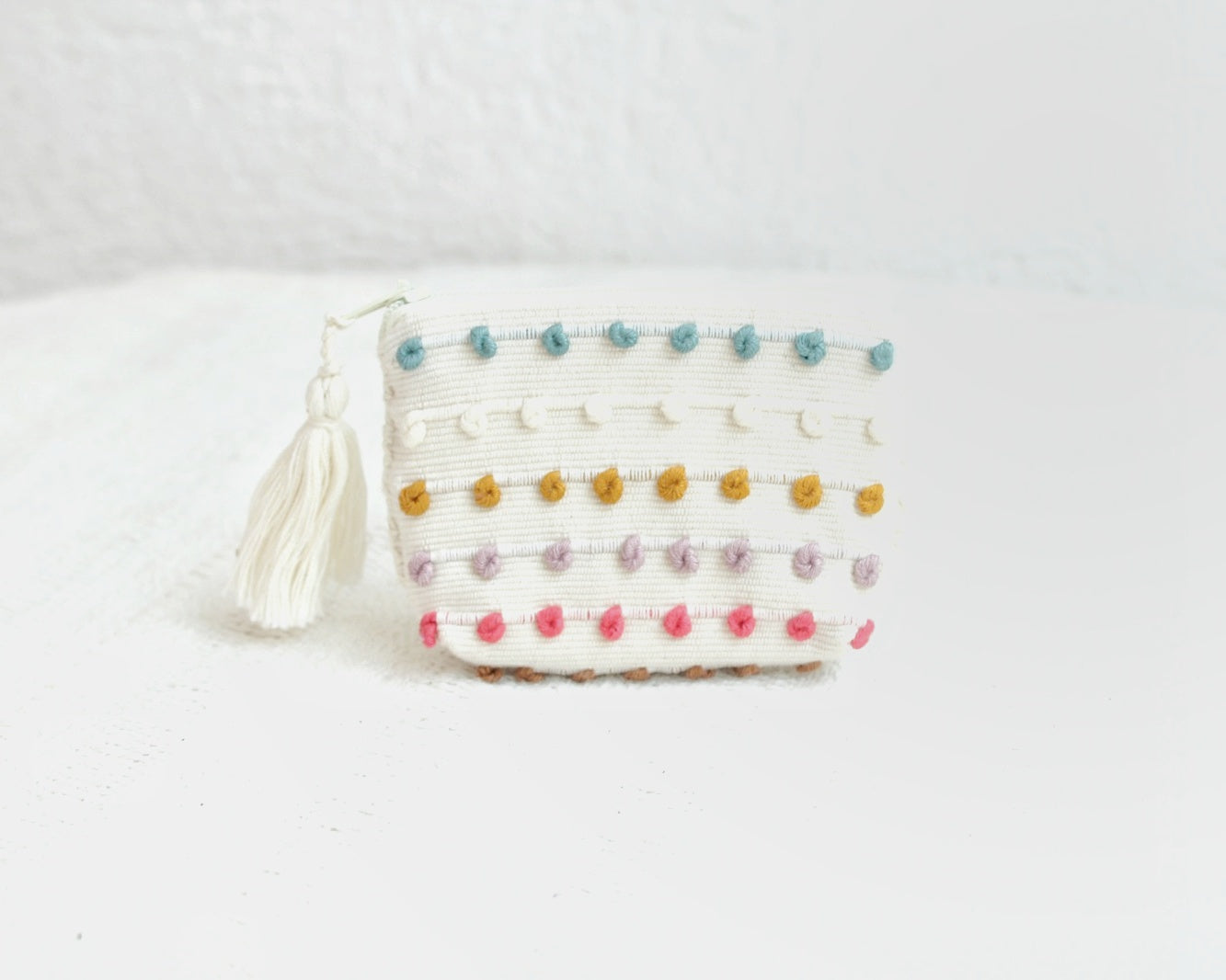 Mini Monedero Nuditos Blanco Menta Amarillo