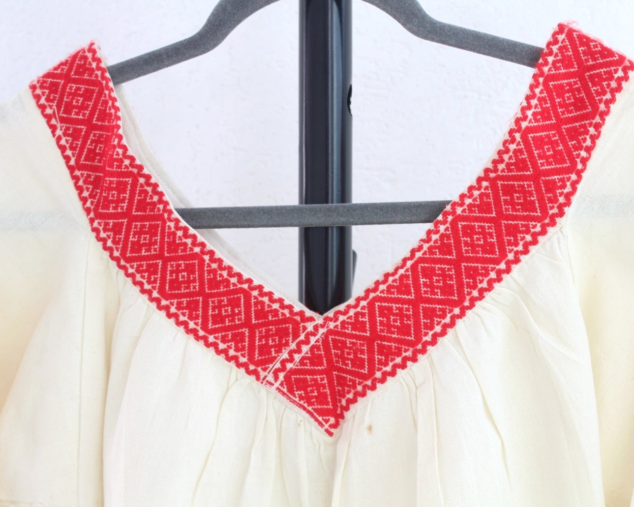 Blusa Cuello V Manta Rojo Unitalla