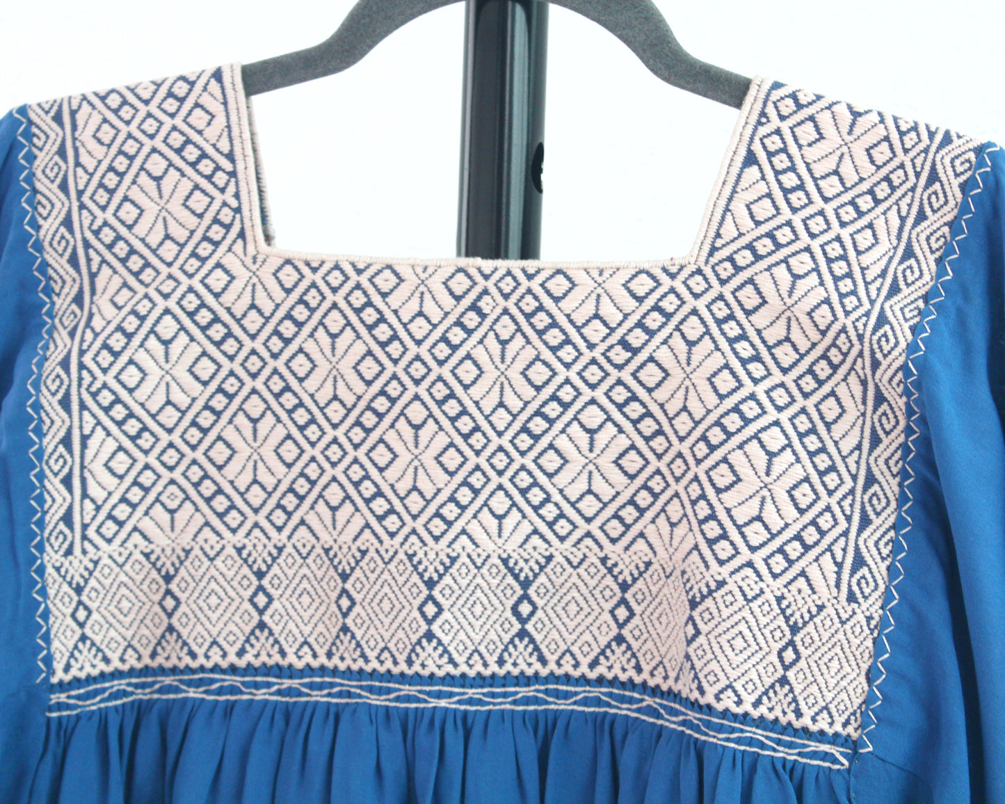 Blusa Elena Azul Rosa Claro Unitalla
