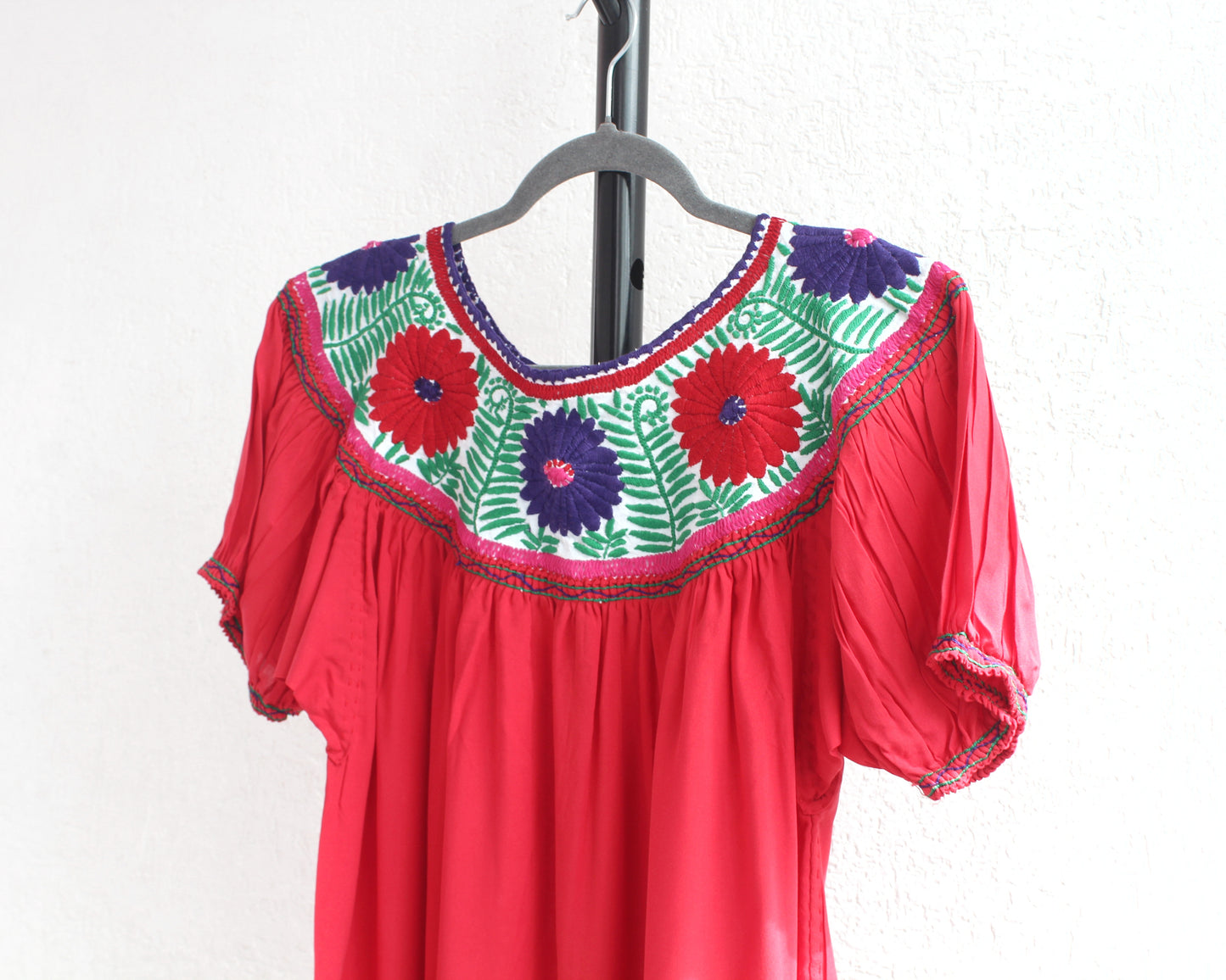 Blusa Aguacatenango Rojo Verde Morado