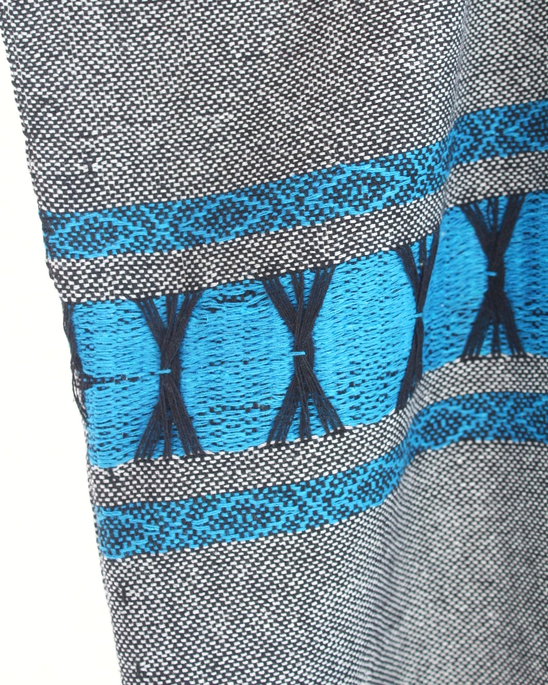 Huipil Largo  Ali Gris Azul XL XXL