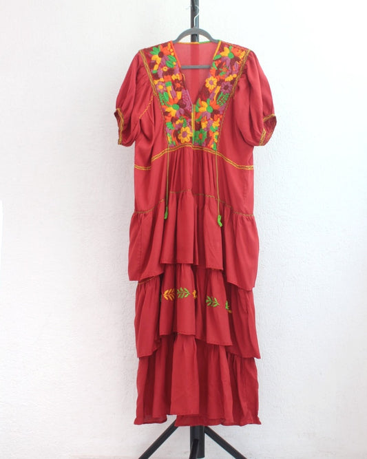 Vestido Blanca Naranja Colores Unitalla