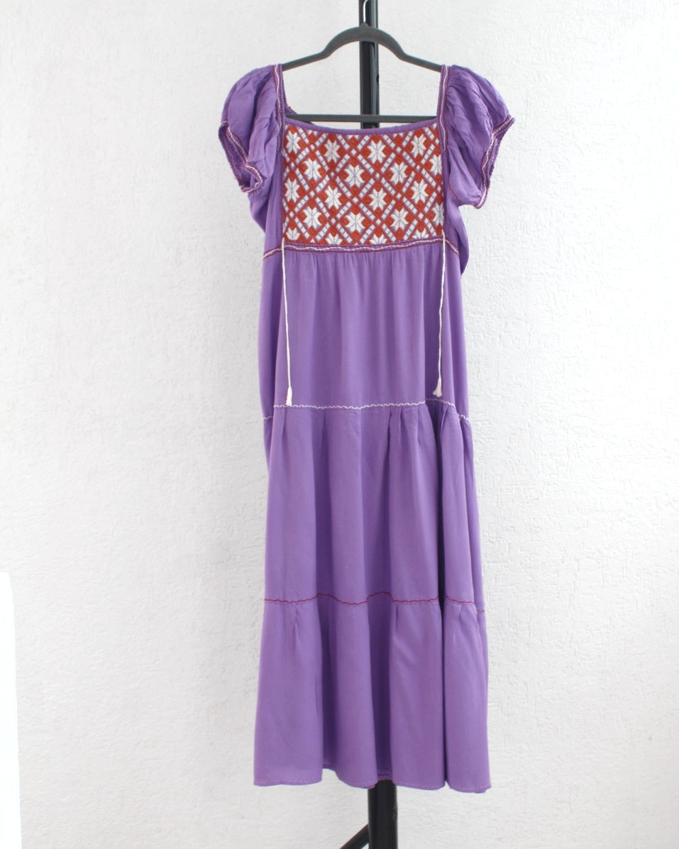 Vestido Gloria Lila Naranja S M L