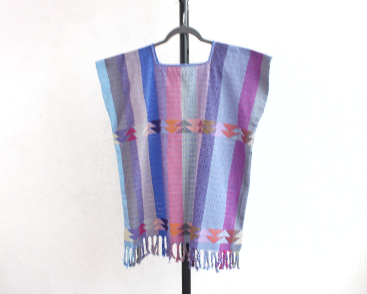 Huipil Angela Azul Lila Rosa XL