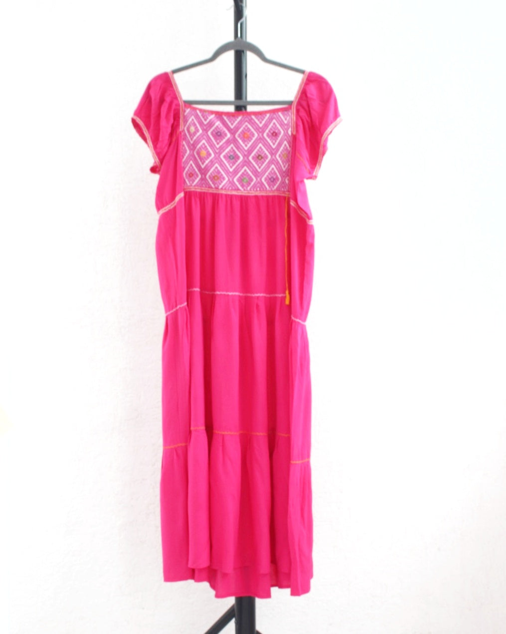 Vestido Gloria Rosa Blanco S M L