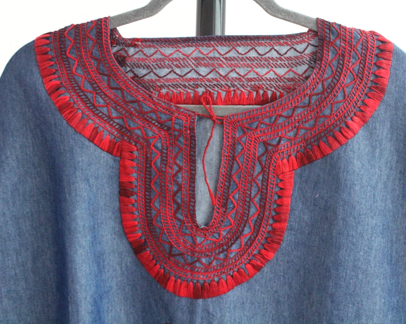 Blusa Imelda XL Mezclilla Rojo