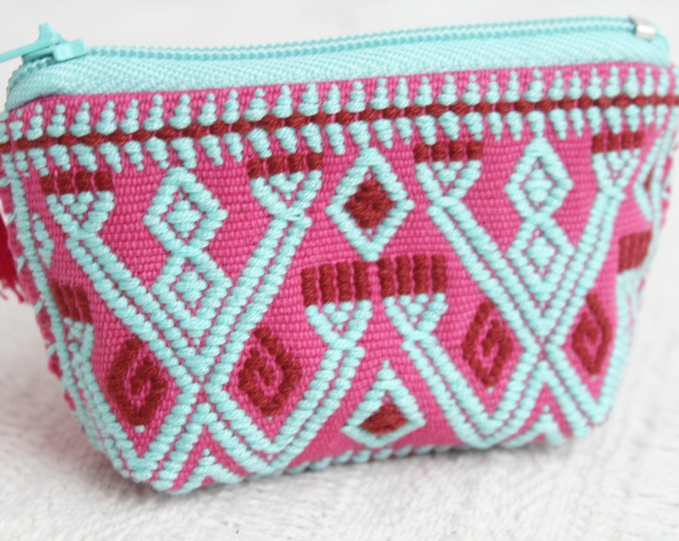 Mini Monedero Ranas Turquesa Rosa