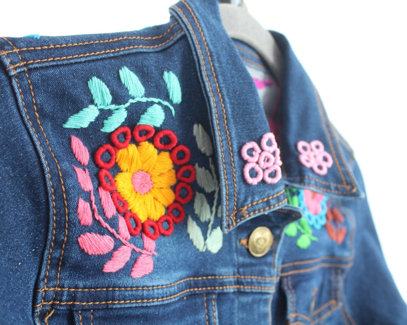 Chamarra Mezclilla Ch Rococo  Colores