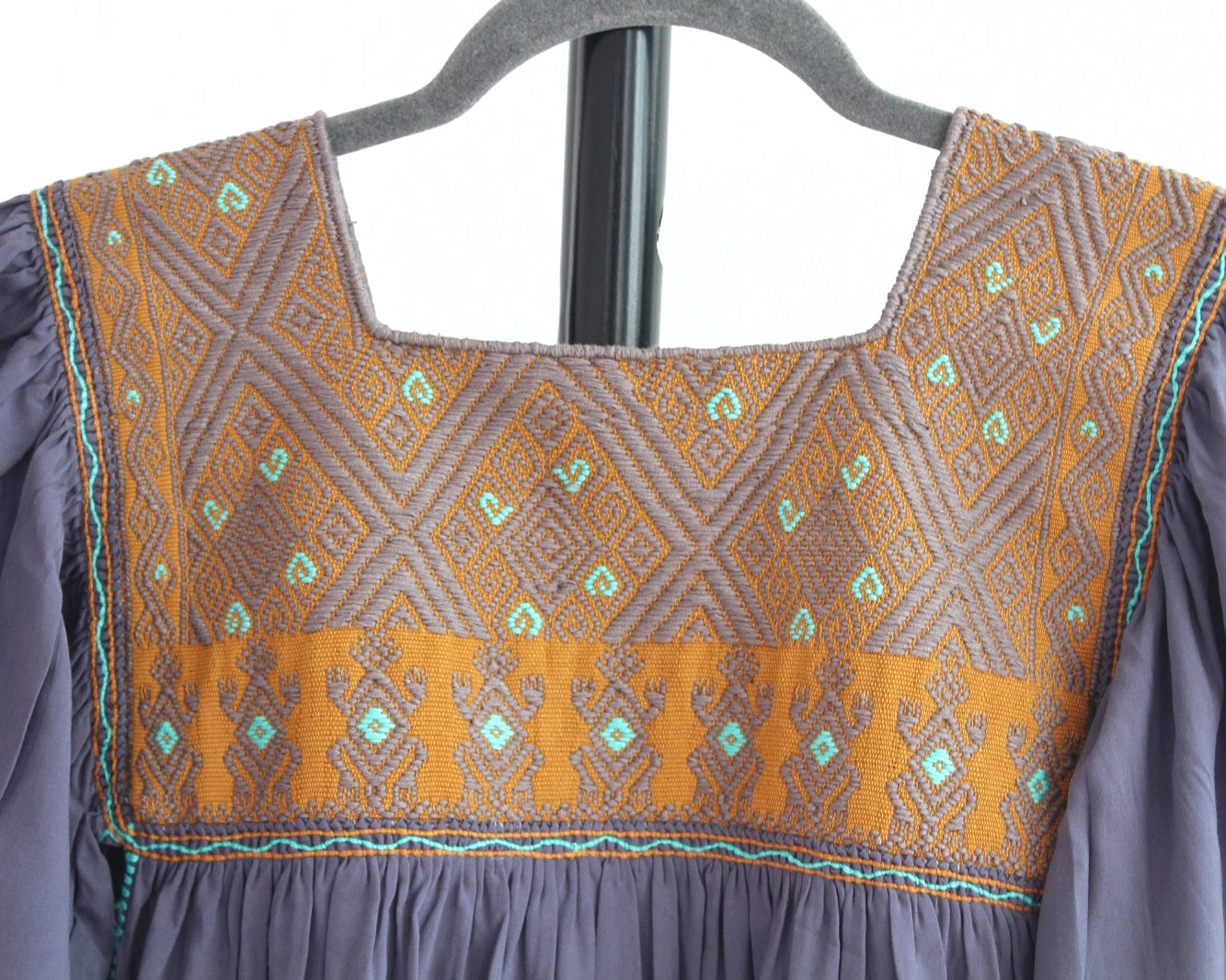 Blusa Juana Gris Amarillo Unitalla