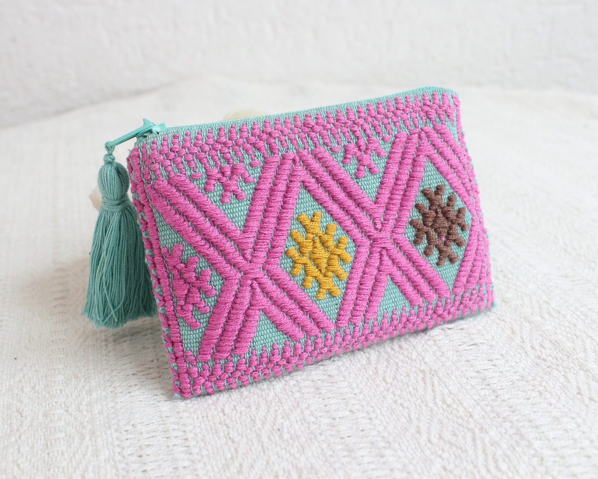 Mini Monedero Estrellitas Rosa Aqua
