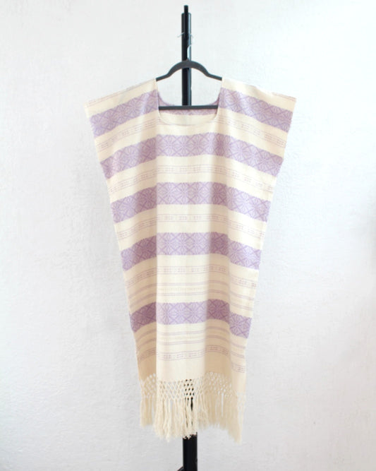 Huipil Soledad Lila Natural XL XXL