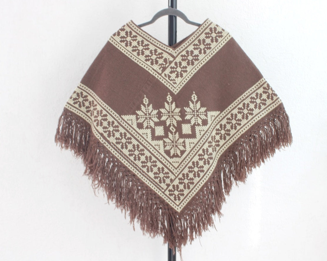 Mañanita Estrellas Café Claro Crema  Punto de Cruz