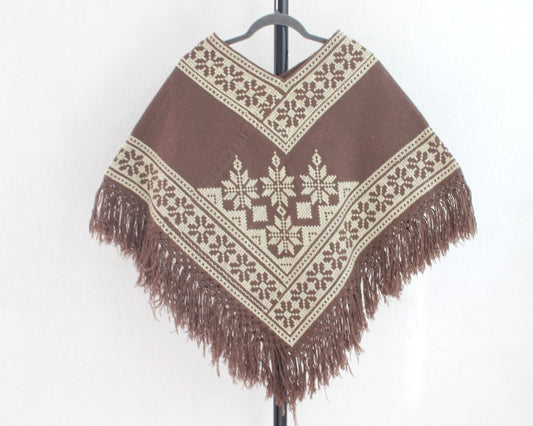 Mañanita Estrellas Café Claro Crema  Punto de Cruz