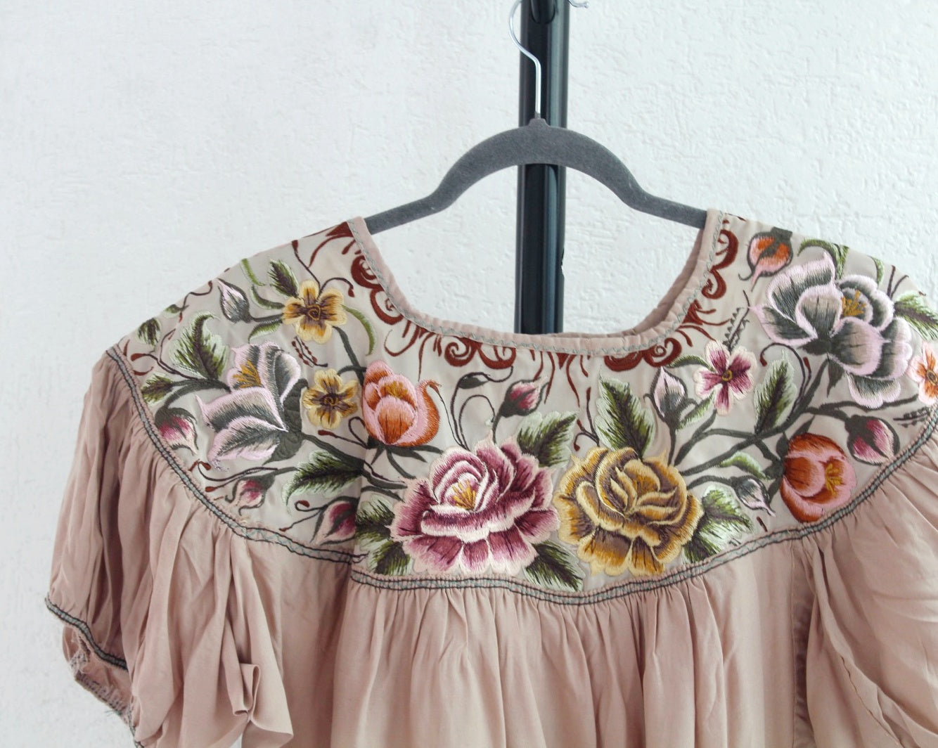 Blusa Abigail Flores Beige XL-XXL