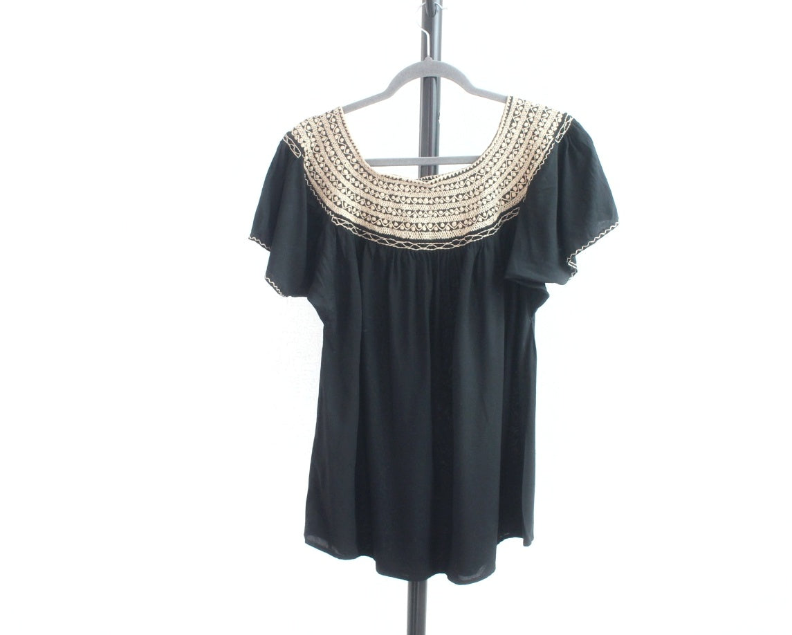 Blusa Catalina Negro Beige Unitalla