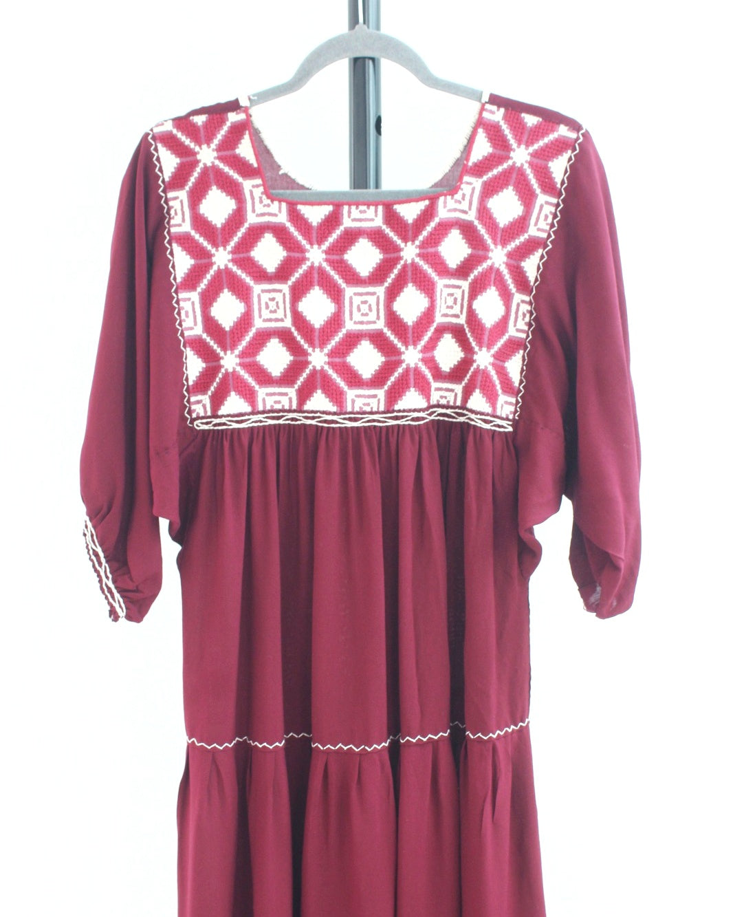 Vestido Maria Flores Vino Blanco L / XL