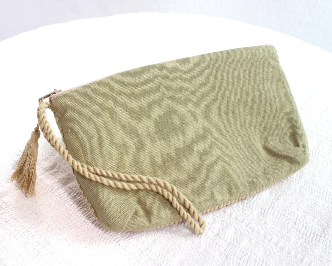 Neceser Rombos Marron Verde Claro