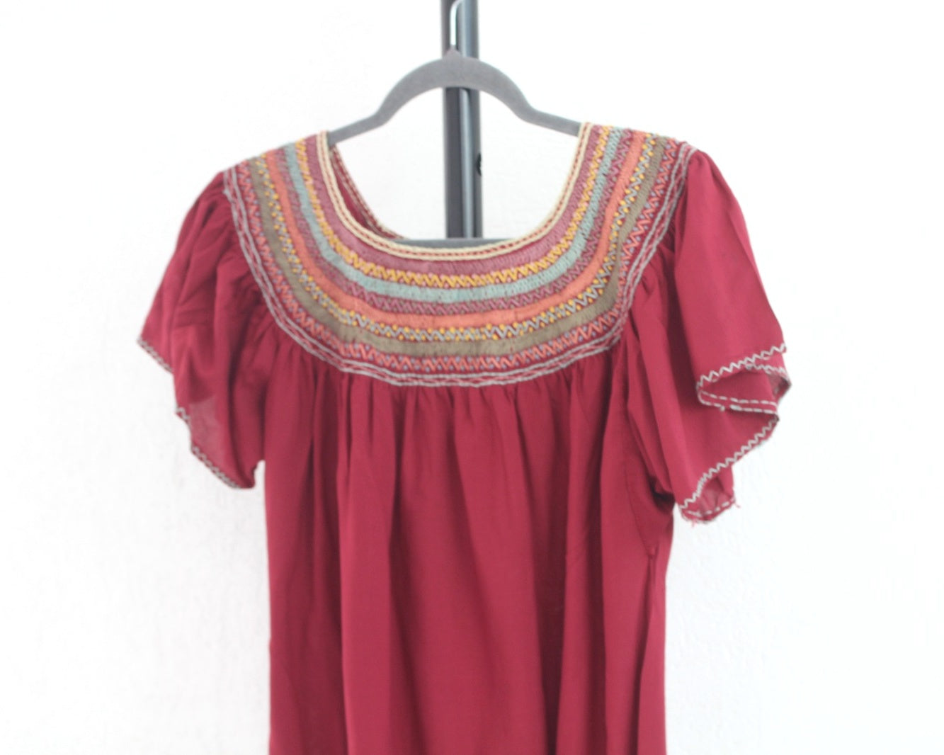 Blusa Catalina Vino Colores Olanes