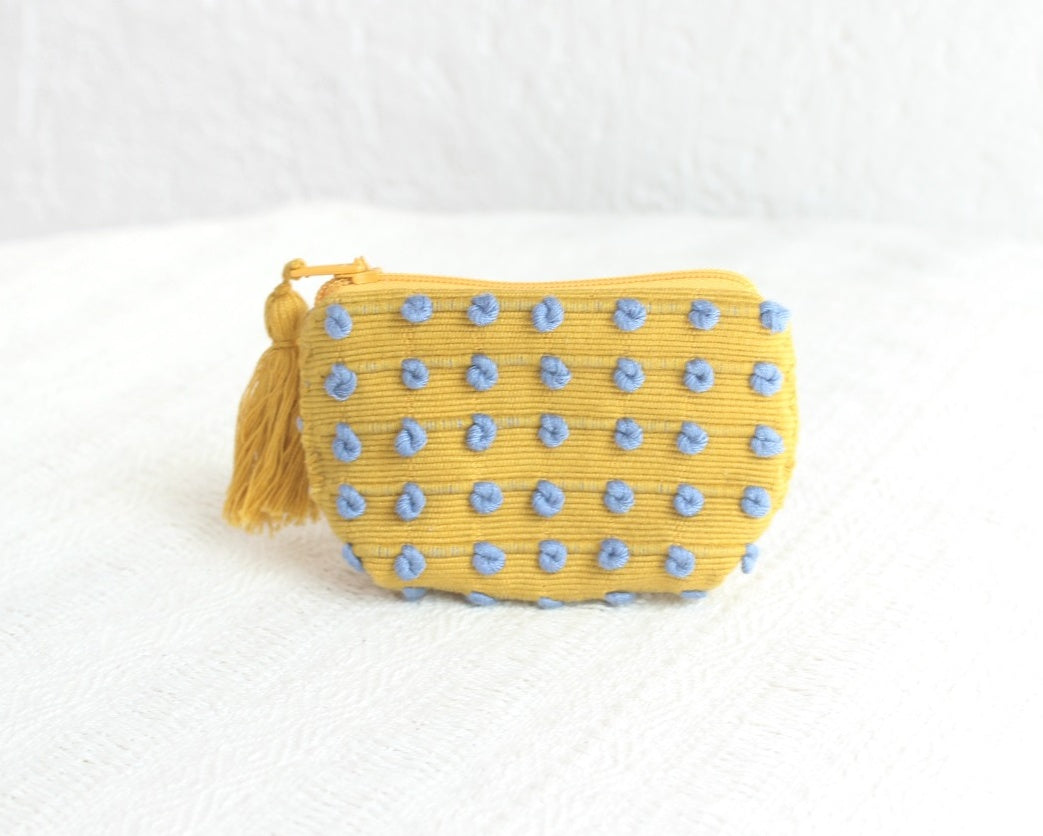 Mini Monedero Nuditos Amarillo Azul