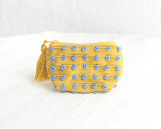 Mini Monedero Nuditos Amarillo Azul