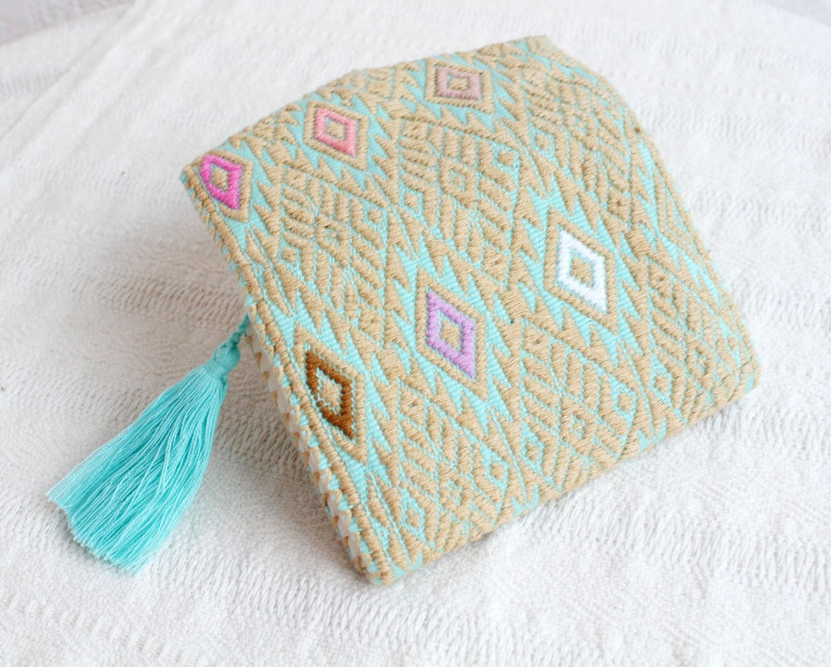Cartera Estrellas Beige Aqua