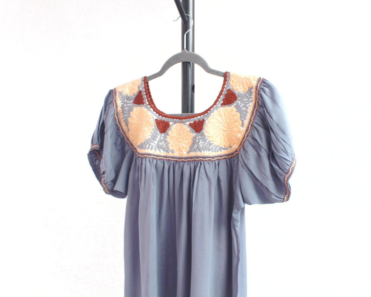 Blusa Aguacatenango Gris Café Amarillo