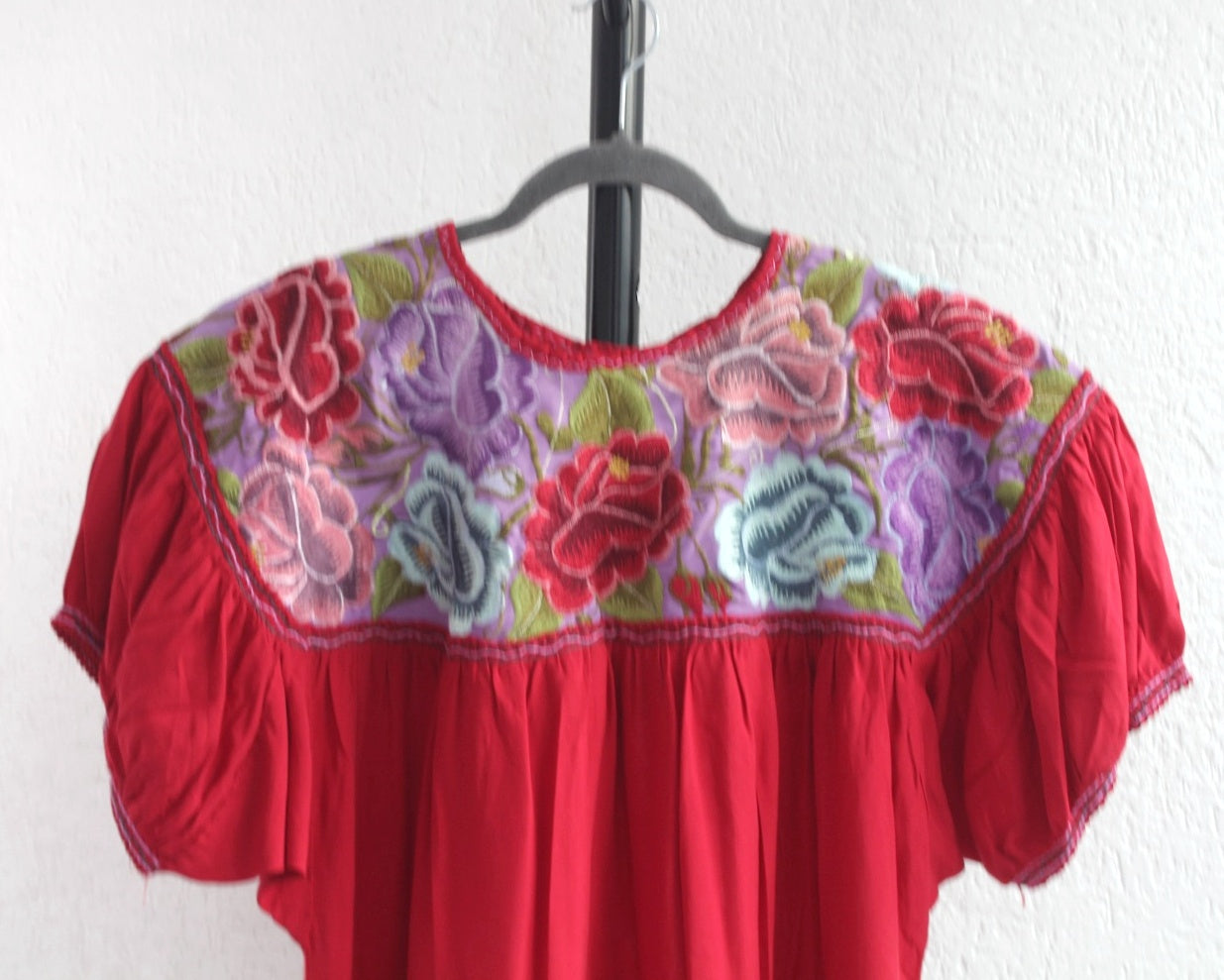 Blusa Abigail Flores Rojo  XL - XXL