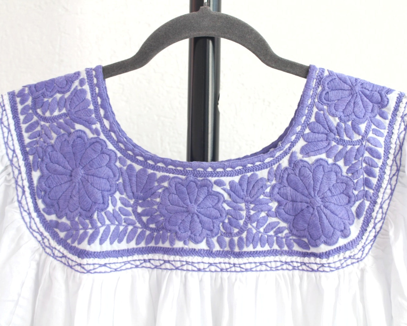 Blusa Aguacatenango Blanco Lila