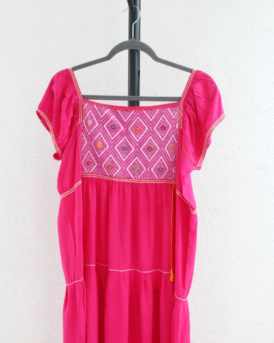 Vestido Gloria Rosa Blanco S M L