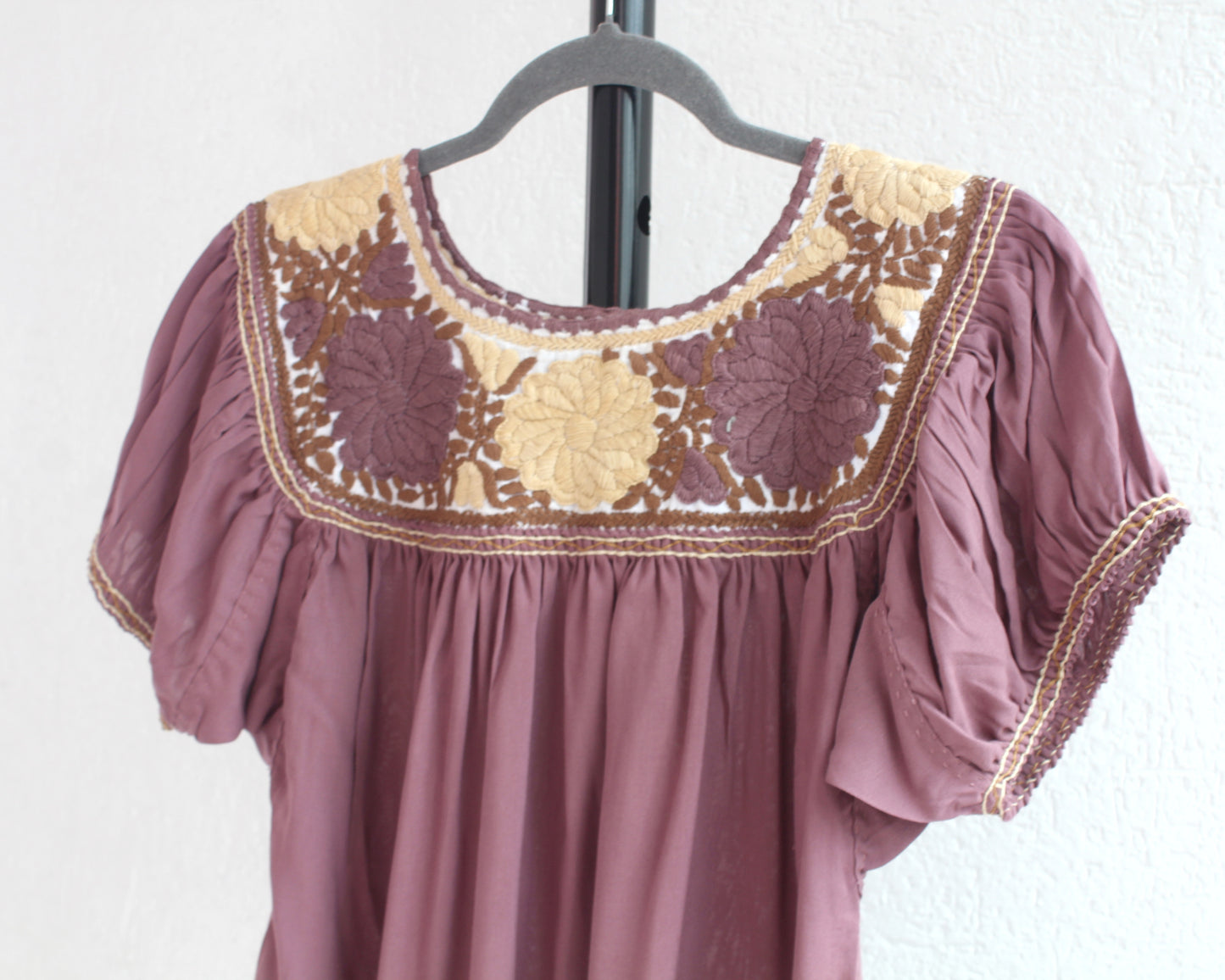 Blusa Aguacatenango Marsala Amarillo Claro