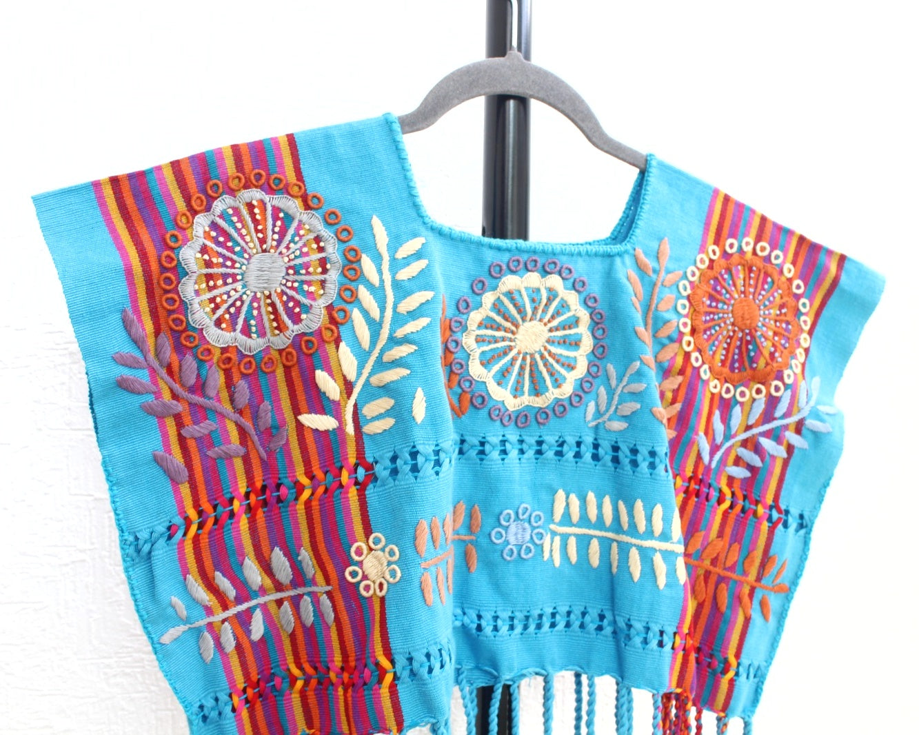 Crop Top Flores Rococo Azul Rojo Naranja