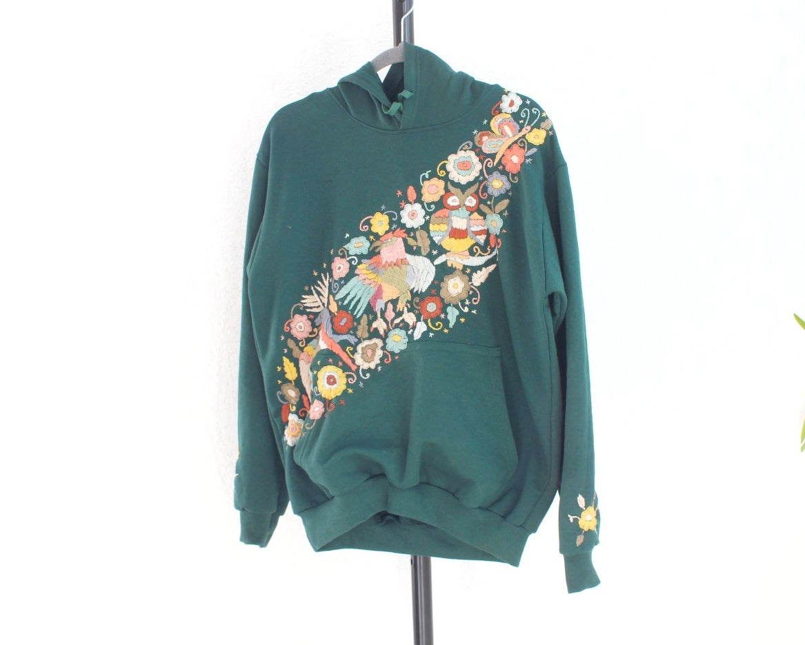 Sudadera L Tenago Verde Diagonal