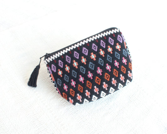 Monedero Cosmo Negro Rosa Verde