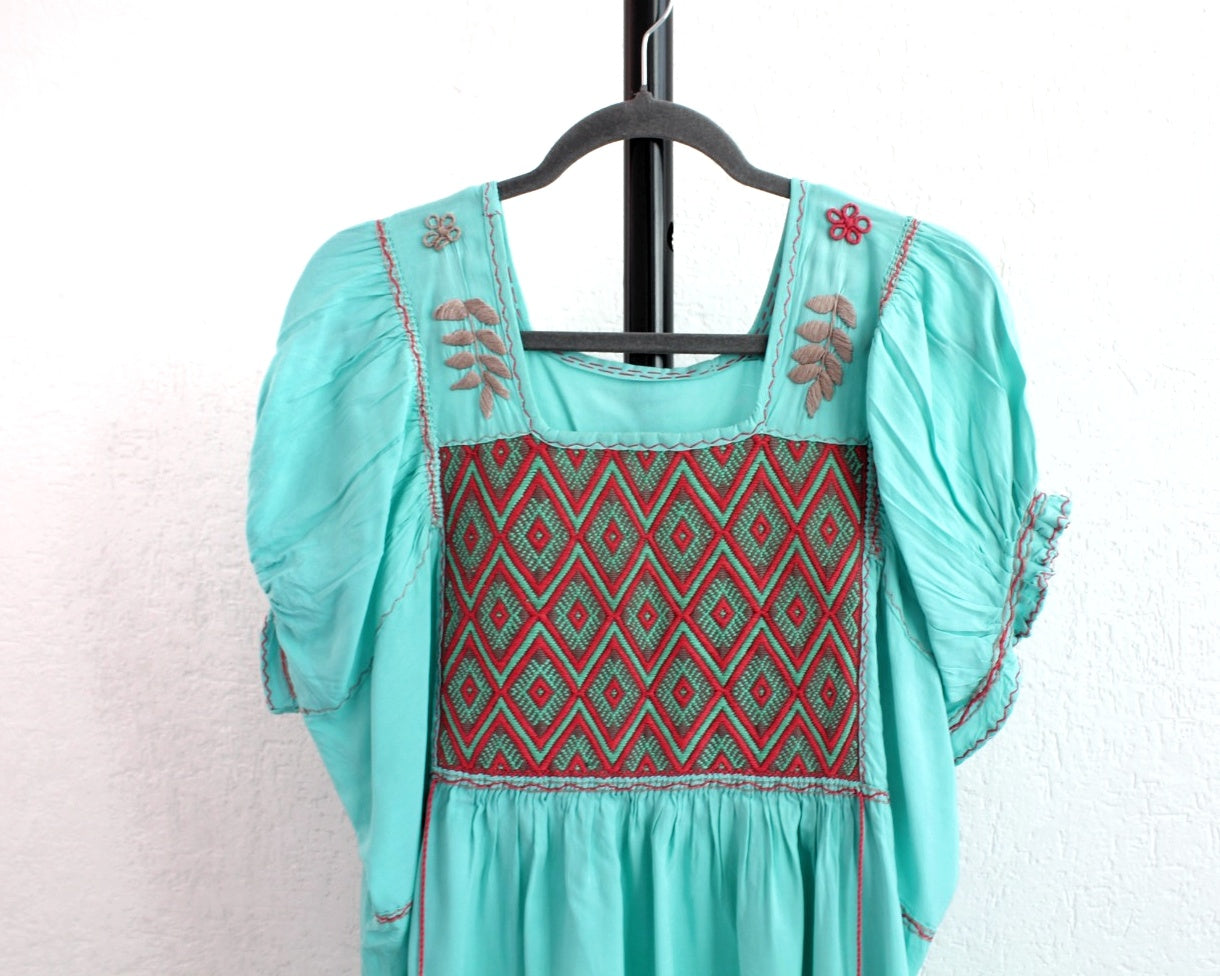 Blusa Juana Turquesa Rosa 2XL