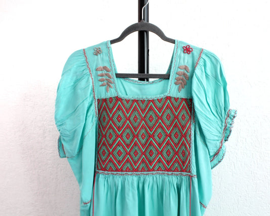 Blusa Juana Turquesa Rosa 2XL