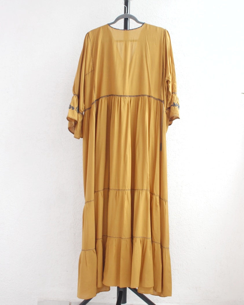 Vestido Blanca Amarillo Colores 2XL
