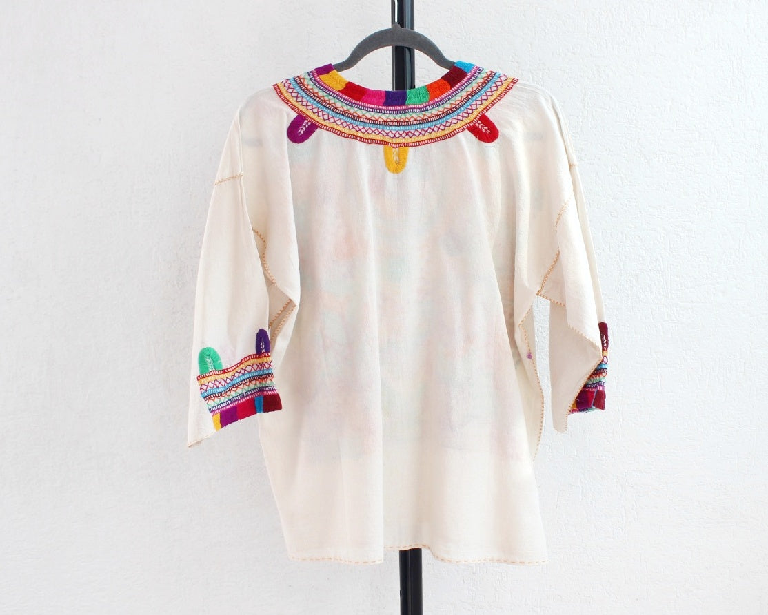 Blusa Milpa L - XL Verde Naranja Morado