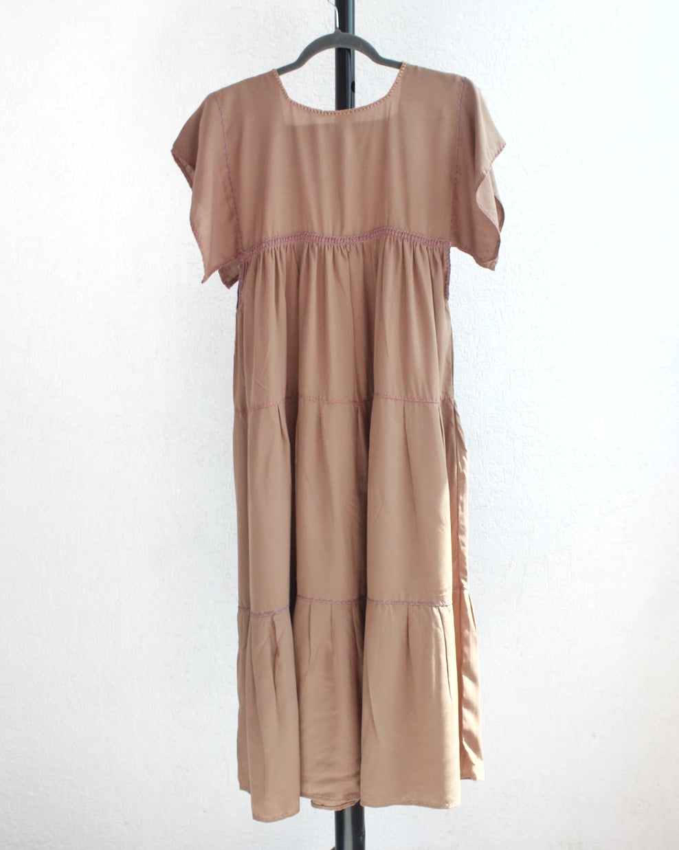 Vestido Maria Holanes Café Claro Colores Unitalla