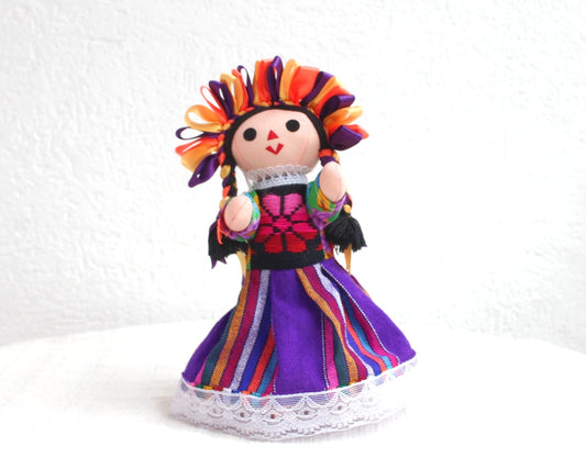 Muñeca Lelé Grande Naranja Amarillo Morado