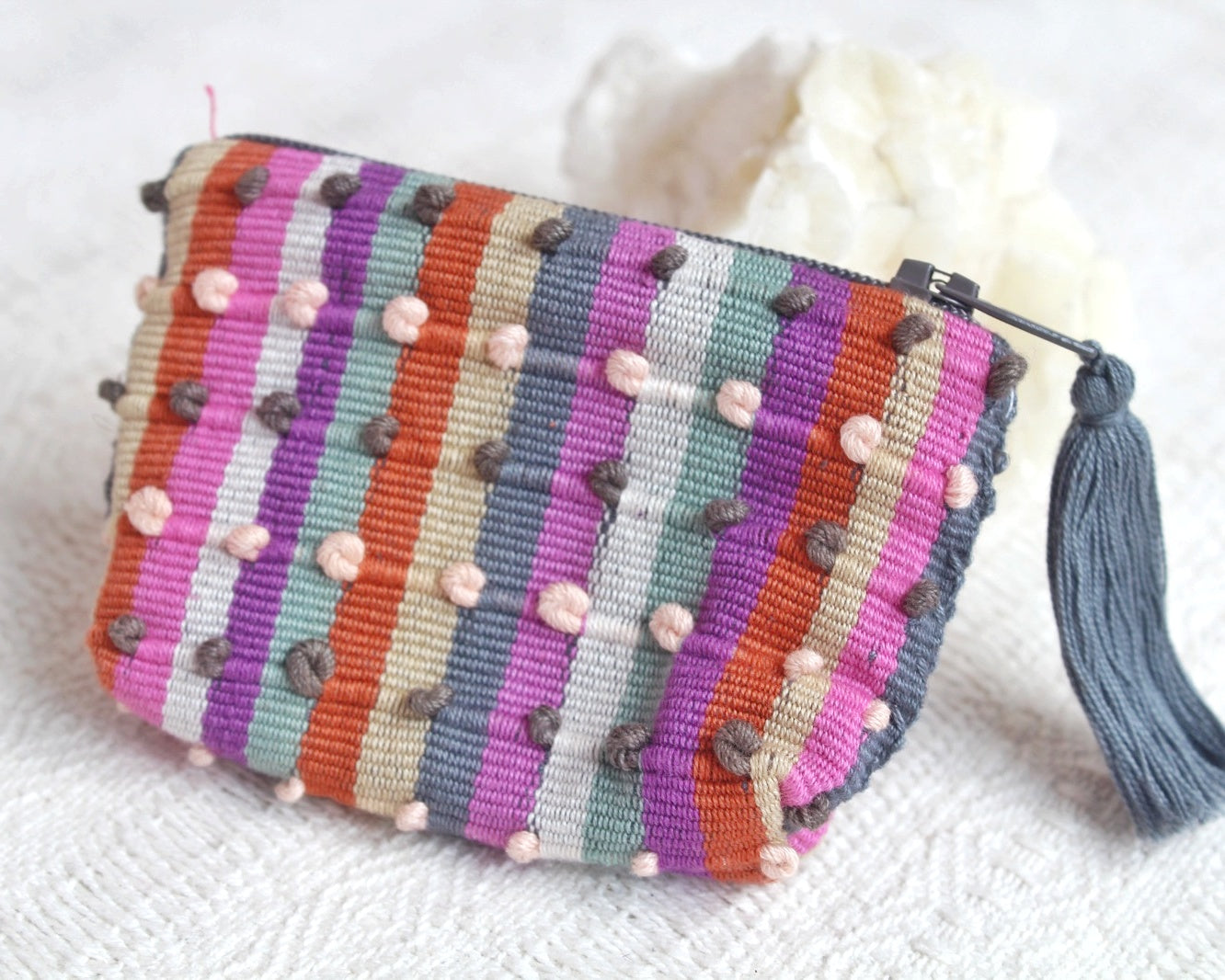 Mini Monedero Nuditos Gris Naranja Rosa