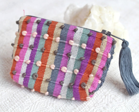 Mini Monedero Nuditos Gris Naranja Rosa