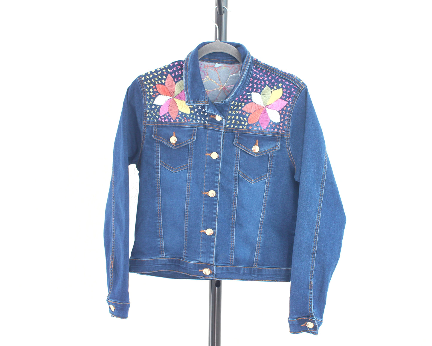 Chamarra Mezclilla L Milpa Colores pastel