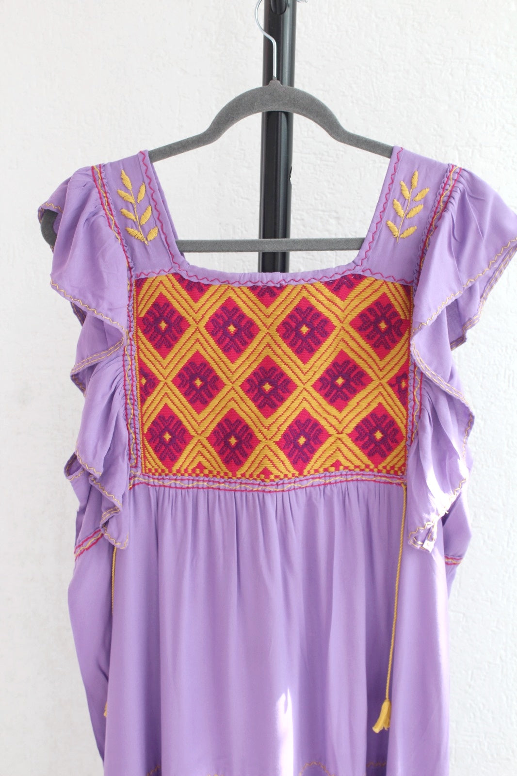 Vestido Josefina Lila Amarillo Unitalla