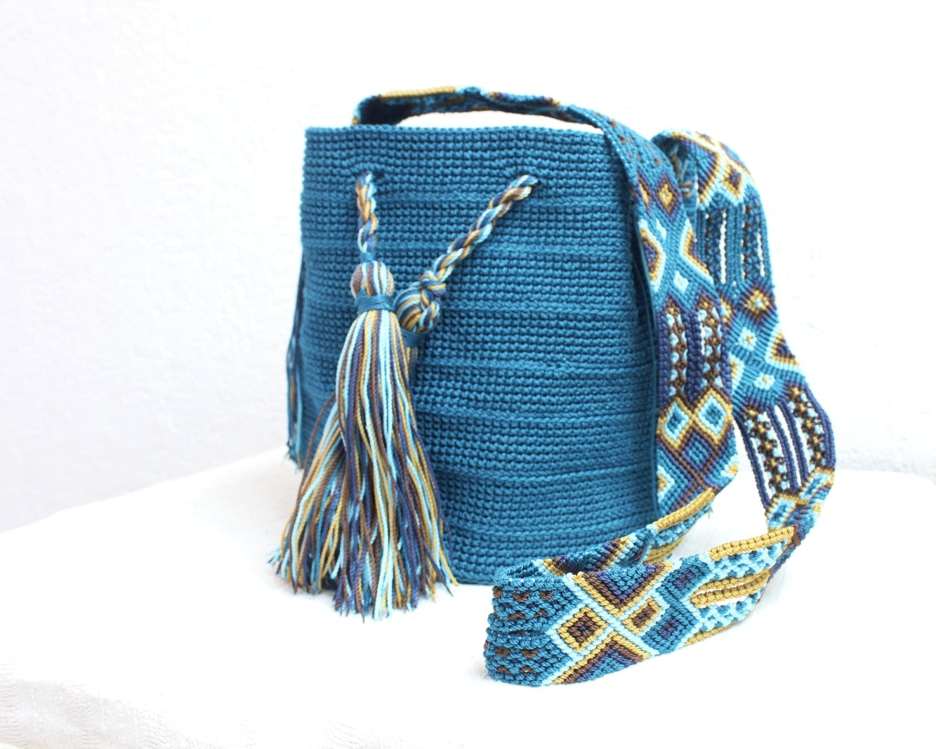 Bolso Morral Azul Petróleo